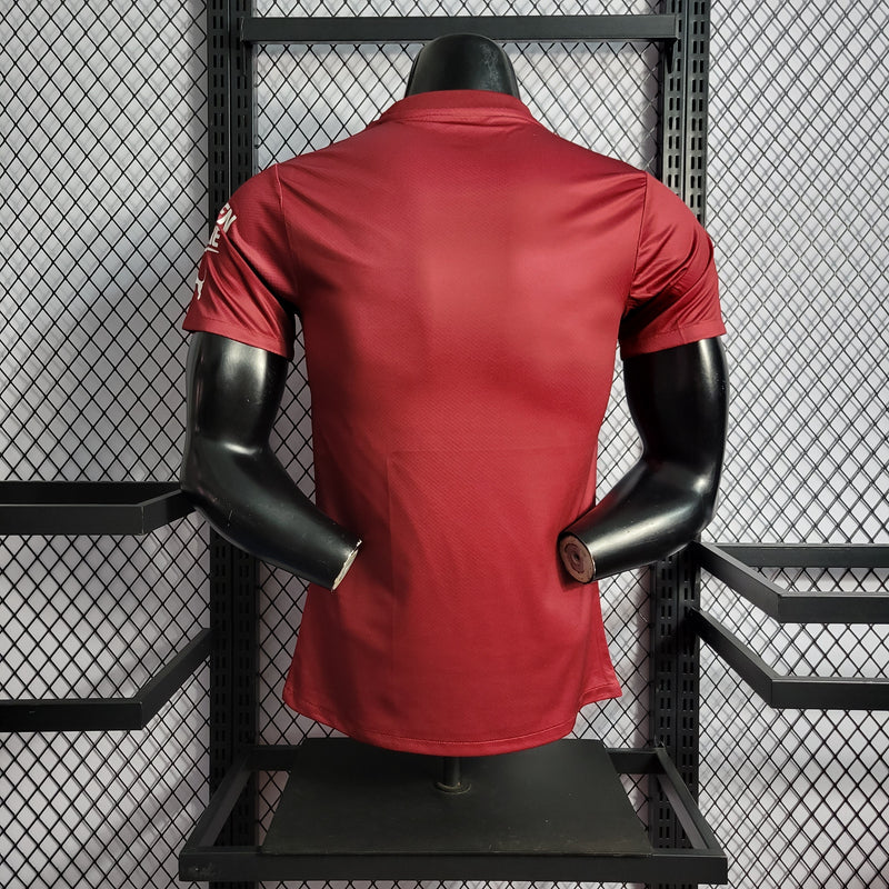 CAMISA VERSÃO PLAYER DO MANCHESTER CITY 23/24 RED GOLEIRO