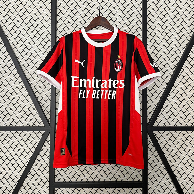 CAMISA DO MILAN 24/25 PRETO E VERMELHO