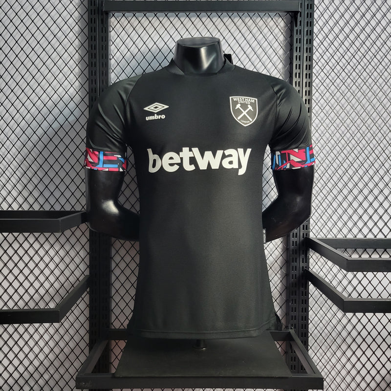 CAMISA VERSÃO PLAYER DO WEST HAM 22/23 BLACK