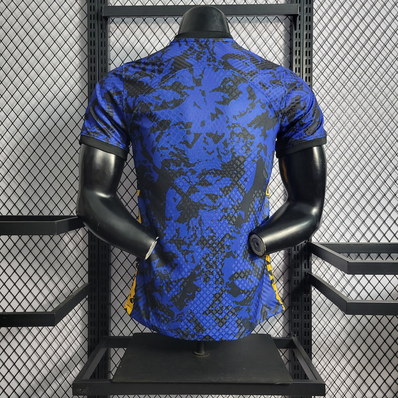 CAMISA VERSÃO PLAYER DA SELEÇÃO DA FRANÇA 22/23 AZUL TREINO