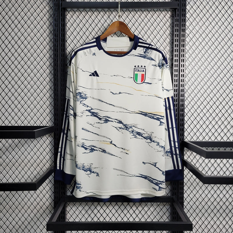 CAMISA MANGA LONGA DA ITALIA  23/24 BRANCO