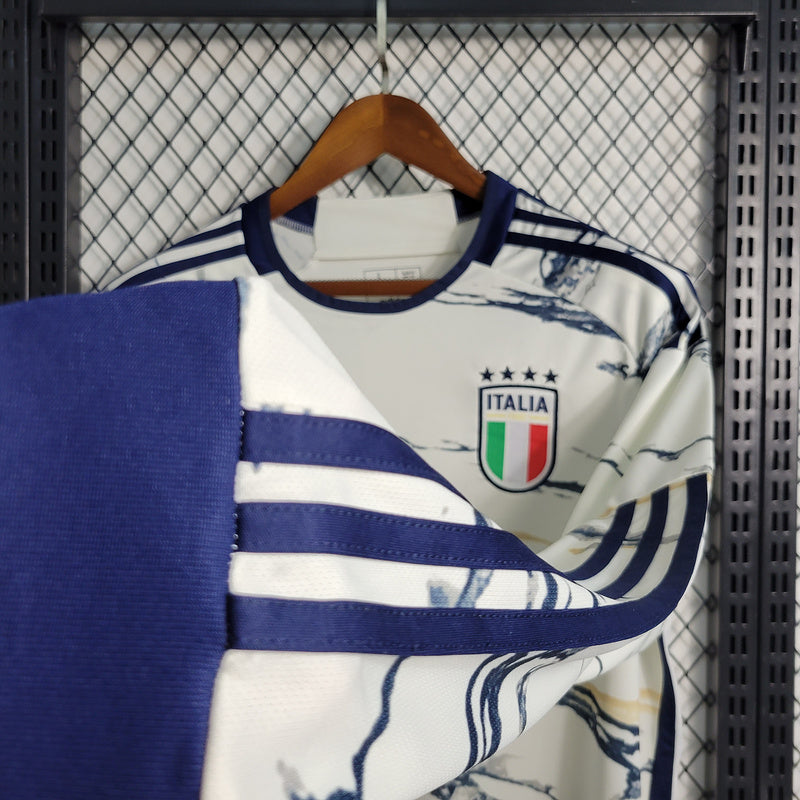 CAMISA MANGA LONGA DA ITALIA  23/24 BRANCO