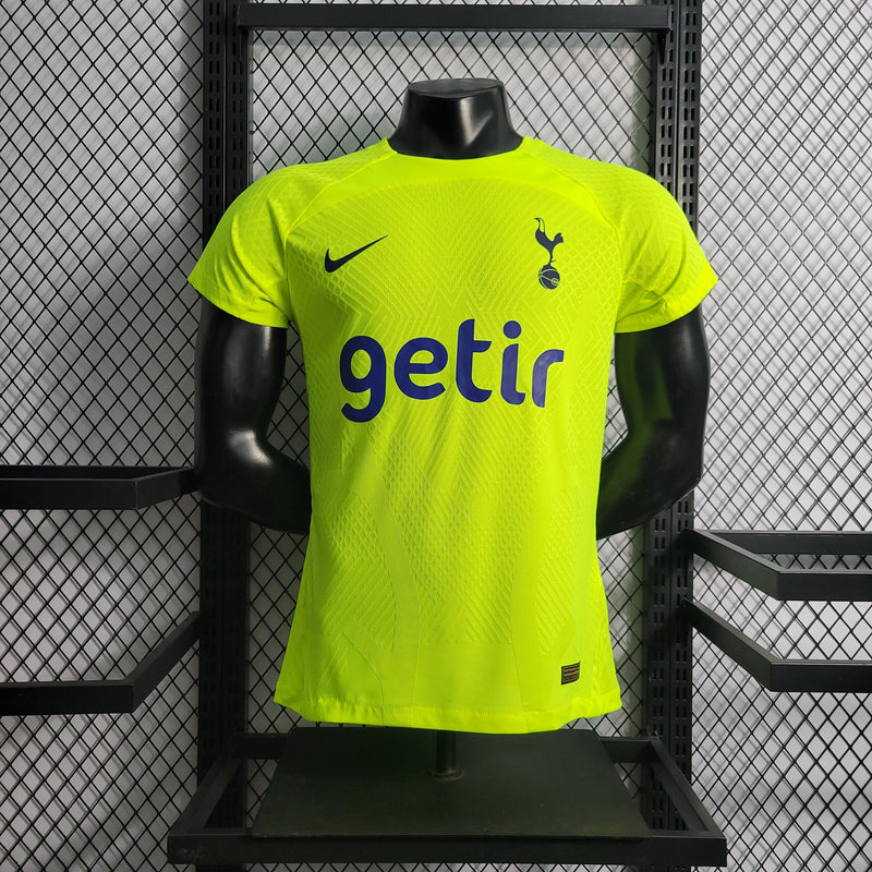 CAMISA VERSÃO PLAYER DO TOTTENHAN 22/23 VERDE NEON