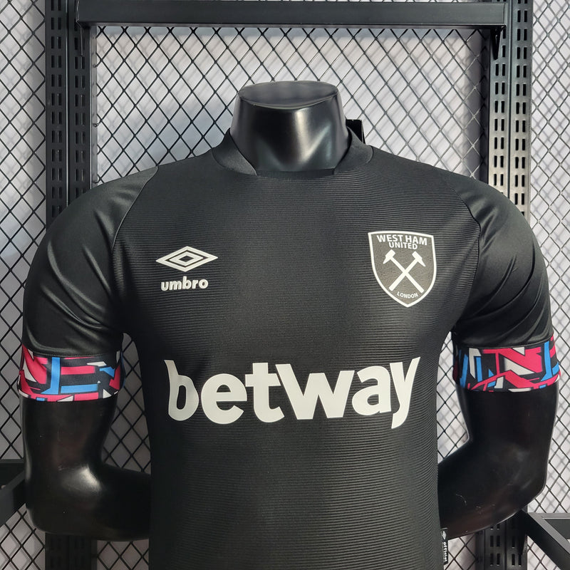 CAMISA VERSÃO PLAYER DO WEST HAM 22/23 BLACK