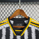 CAMISA MANGA LONGA DO JUVENTUS  23/24 BRANCO, PRETO E AMARELO