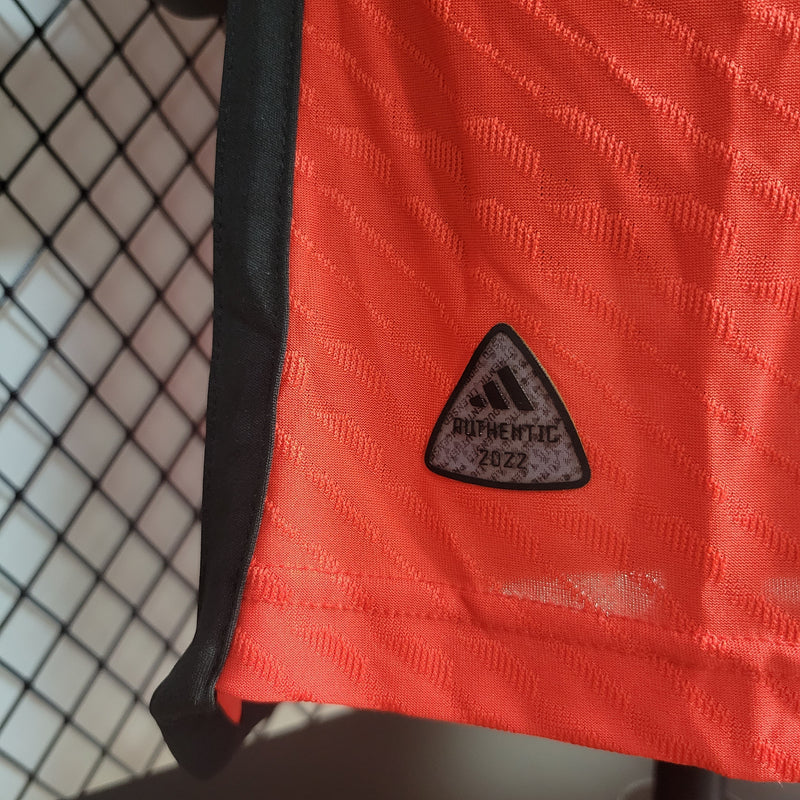 CAMISA VERSÃO PLAYER DA SELEÇÃO DA BELGICA 22/23 VERMELHO