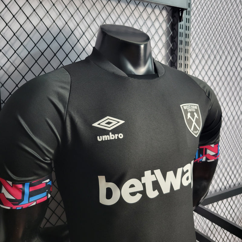 CAMISA VERSÃO PLAYER DO WEST HAM 22/23 BLACK