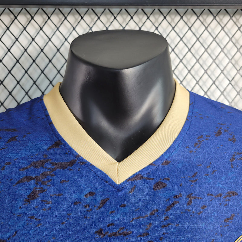 CAMISA VERSÃO PLAYER DO MANCHESTER CITY 23/24 AZUL EDIÇÃO ESPECIAL