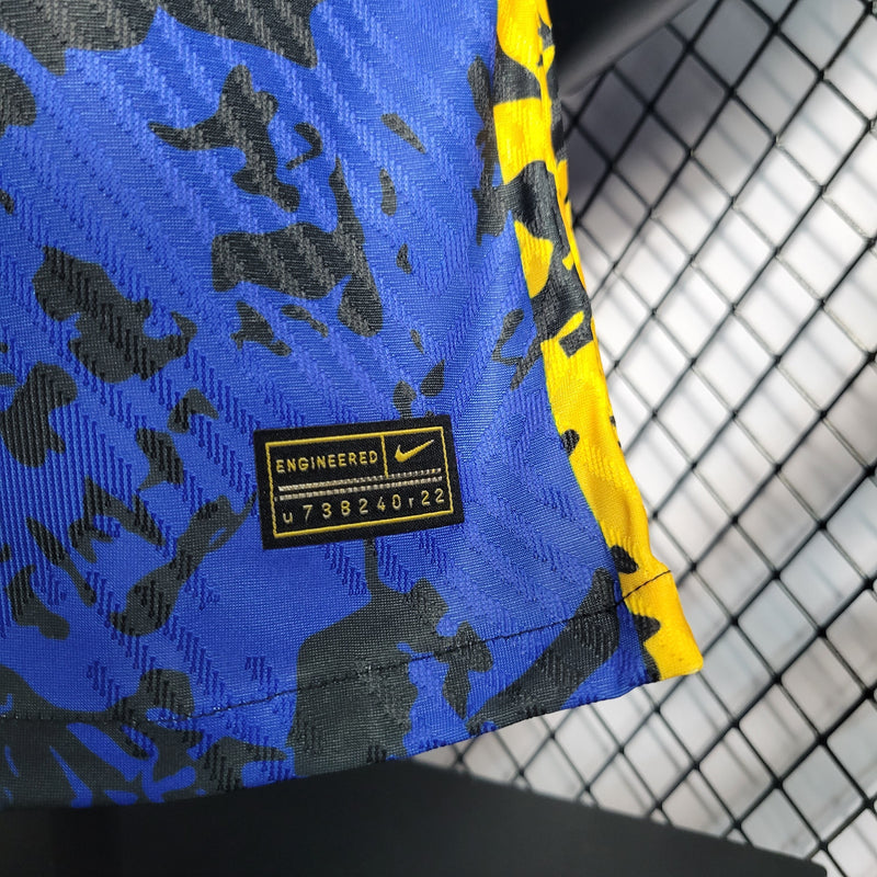 CAMISA VERSÃO PLAYER DA SELEÇÃO DA FRANÇA 22/23 AZUL TREINO