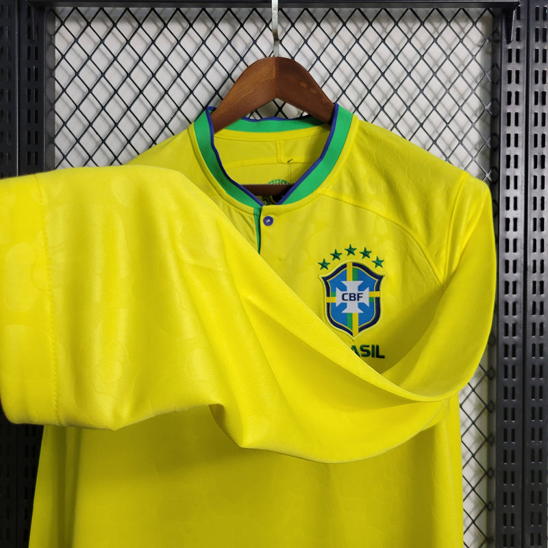 CAMISA MANGA LONGA DO BRASIL 23/24 AMARELO
