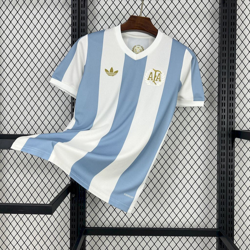 CAMISA DA SELEÇÃO DA ARGENTINA 25/26 AZUL E BRANCO