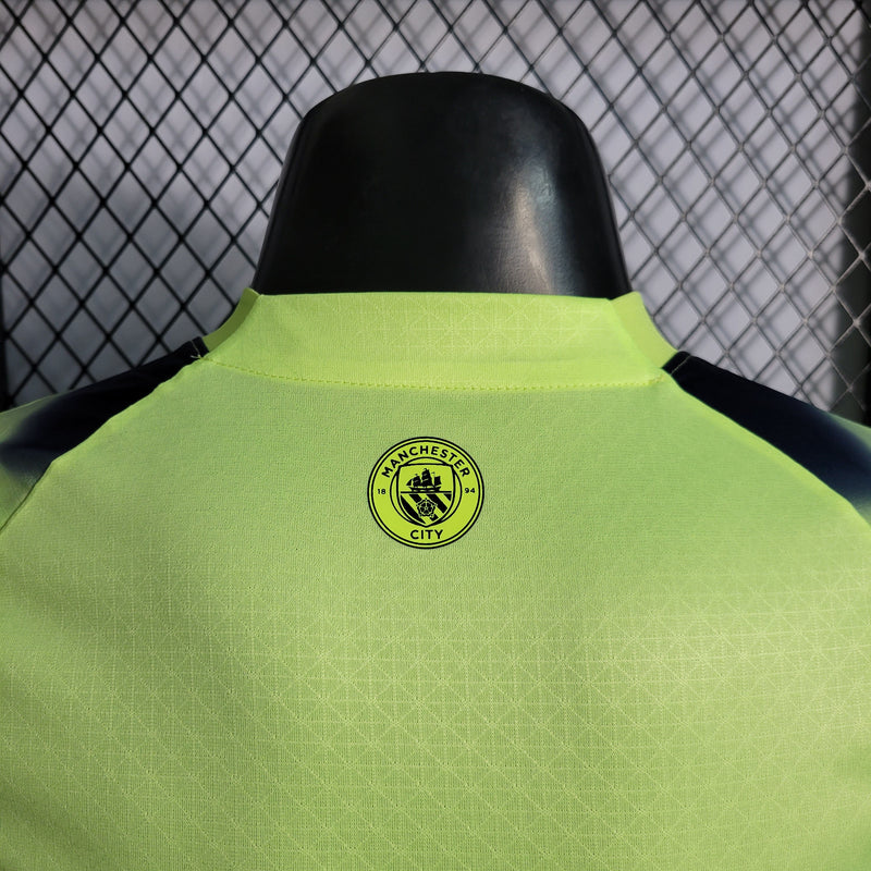 CAMISA VERSÃO PLAYER DO MANCHESTER CITY 23/24 VERDE JOGADOR
