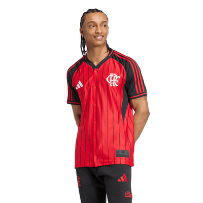 CAMISA DE BASEBOL DO FLAMENGO 25/26 VERMELHO