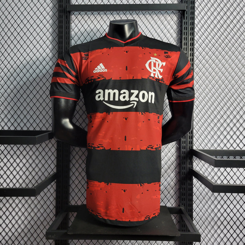 CAMISA VERSÃO PLAYER DO FLAMENGO 22/23 VERMELHO COMEMORATIVA