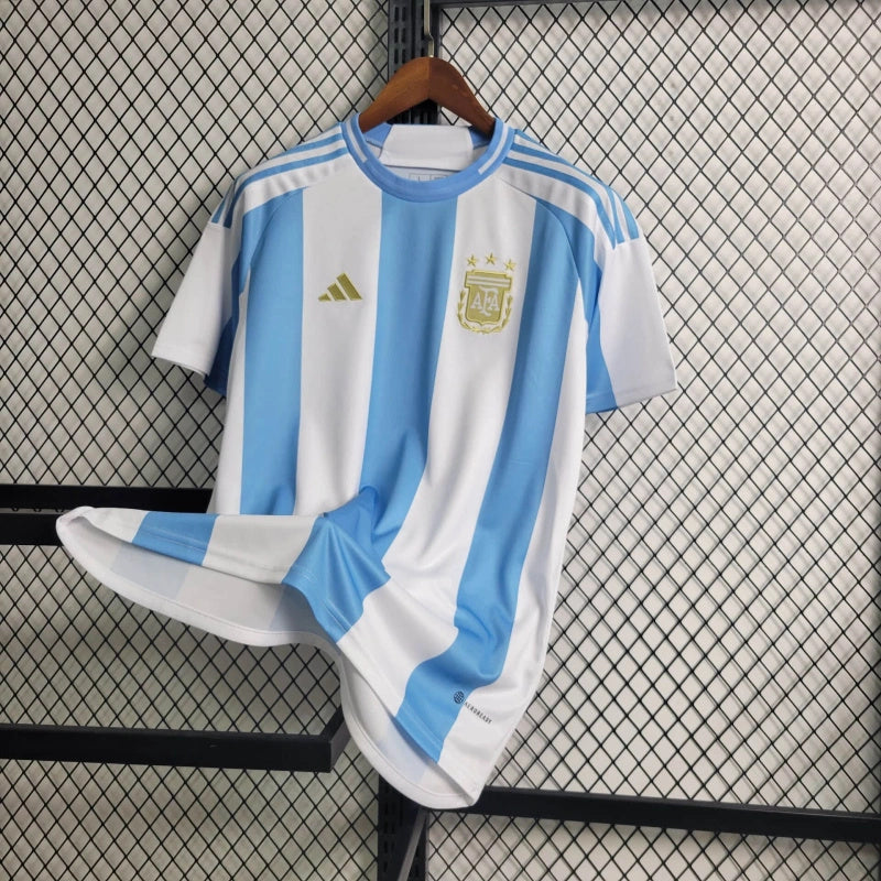 CAMISA DA SELEÇÃO DA ARGENTINA 24/25 AZUL E BRANCO
