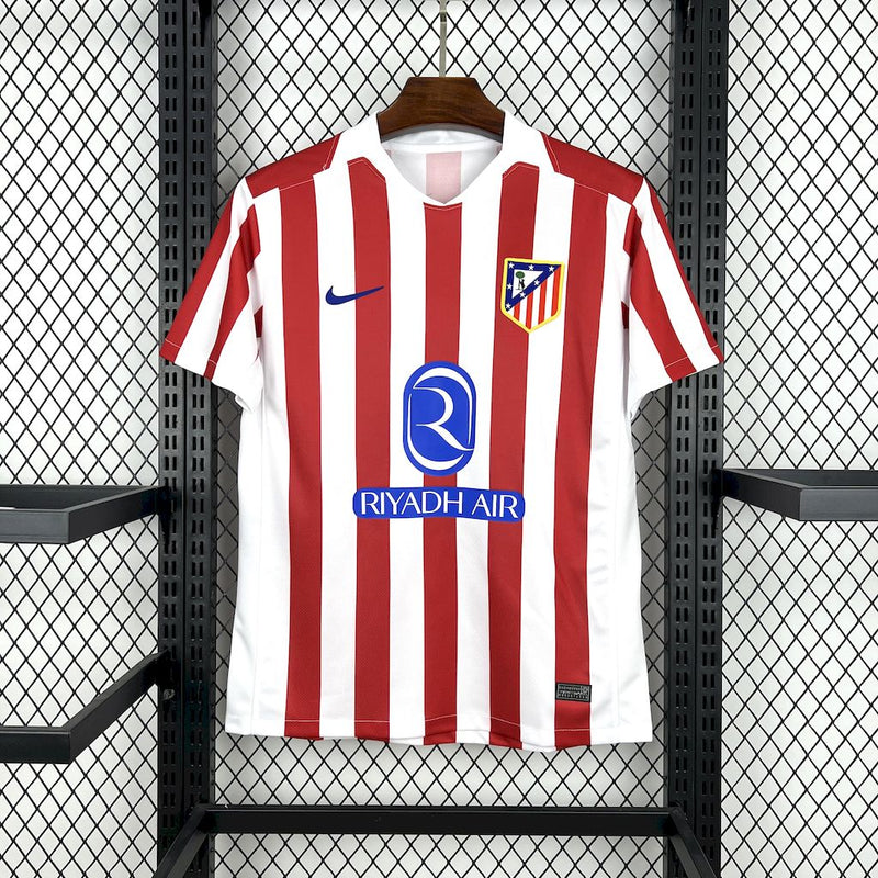 CAMISA DO ATLETICO DE MADRID 25/26 BRANCO E VERMELHO