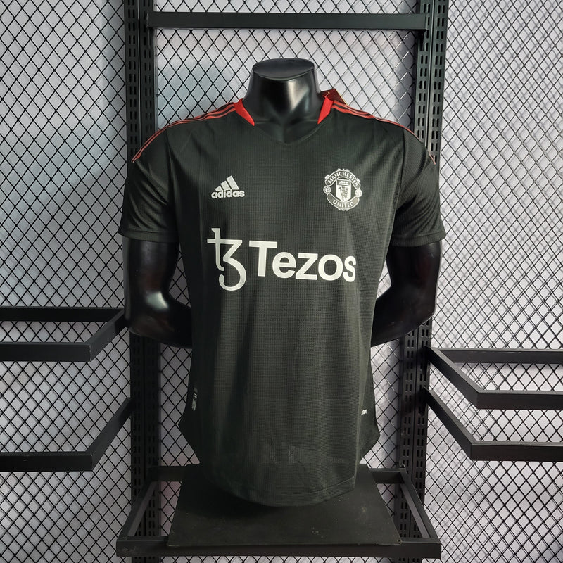 CAMISA VERSÃO PLAYER DO MANCHESTER UNITED 22/23 BLACK
