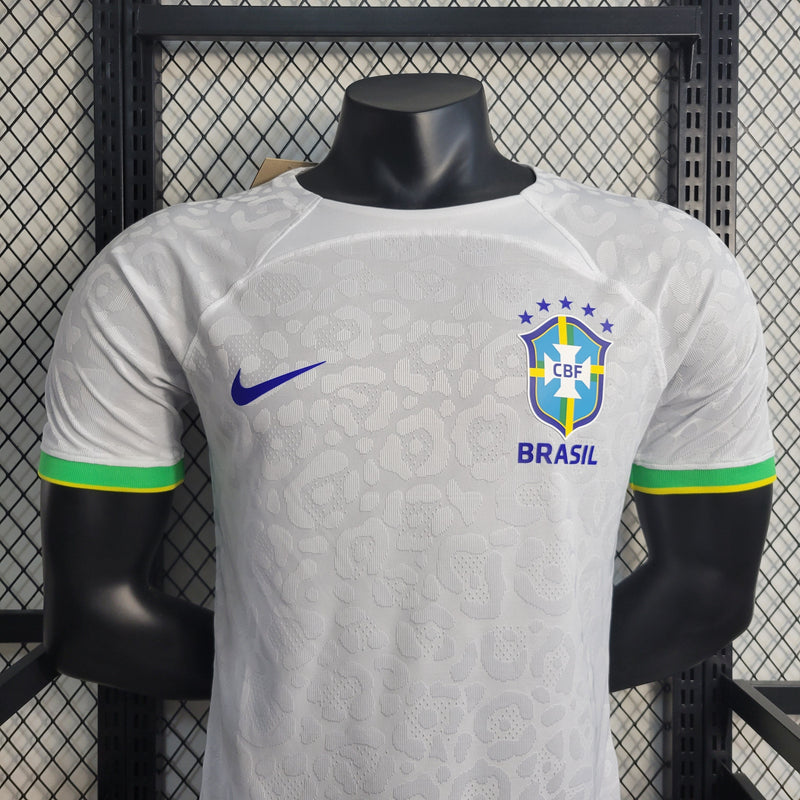 CAMISA VERSÃO PLAYER DA SELEÇÃO DO BRASIL 22/23 BRANCO