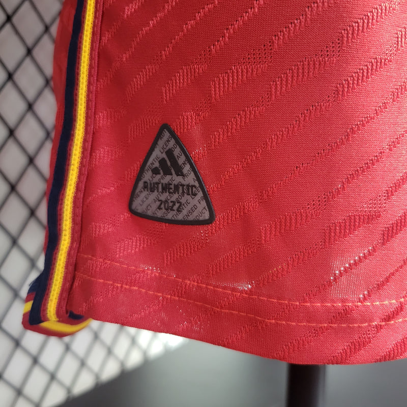 CAMISA VERSÃO PLAYER DA SELEÇÃO DA ESPANHA 22/23 VERMELHO