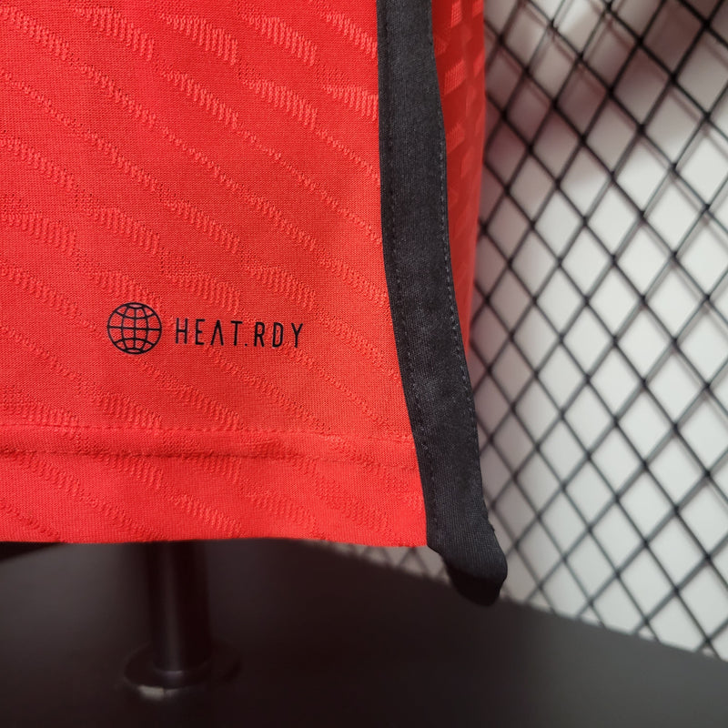 CAMISA VERSÃO PLAYER DA SELEÇÃO DA BELGICA 22/23 VERMELHO