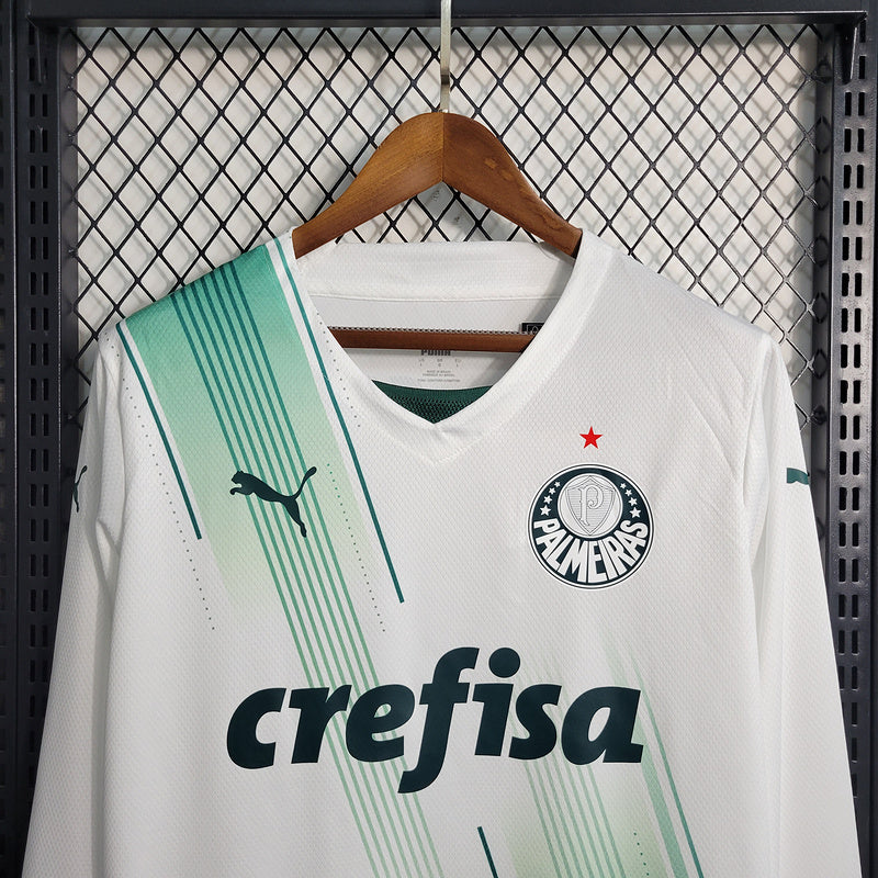 CAMISA MANGA LONGA DO PALMEIRAS  23/24 BRANCO
