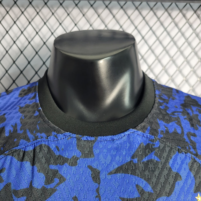 CAMISA VERSÃO PLAYER DA SELEÇÃO DA FRANÇA 22/23 AZUL TREINO