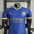 CAMISA VERSÃO PLAYER DO MANCHESTER CITY 23/24 AZUL EDIÇÃO ESPECIAL