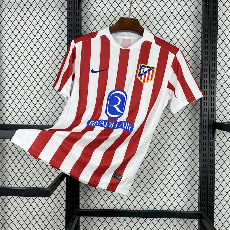 CAMISA DO ATLETICO DE MADRID 25/26 BRANCO E VERMELHO