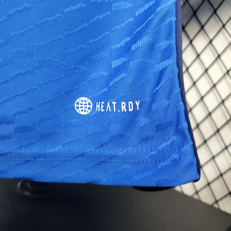 CAMISA VERSÃO PLAYER DO CRUZEIRO 23/24 AZUL COMEMORATIVA