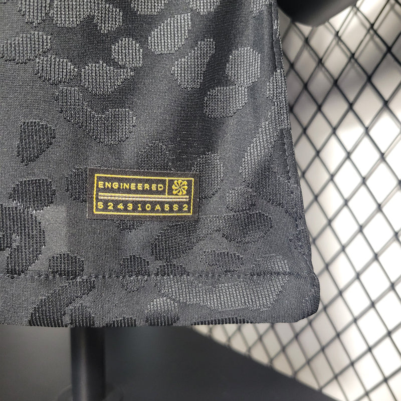 CAMISA VERSÃO PLAYER DA SELEÇÃO DO BRASIL 22/23 LEOPARD BLACK
