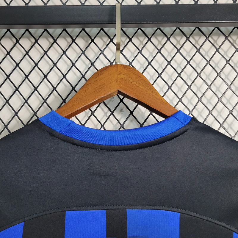 CAMISA MANGA LONGA DO INTER DE MILAN  23/24 AZUL E PRETO