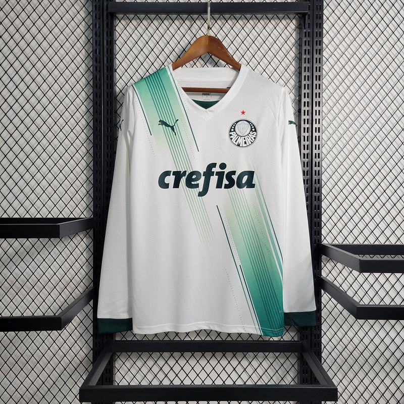CAMISA MANGA LONGA DO PALMEIRAS  23/24 BRANCO