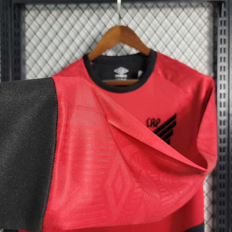 CAMISA MANGA LONGA DO ATLETICO PARANAENSE  23/24 VERMELHO