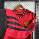 CAMISA MANGA LONGA DO MANCHESTER UNITED 23/24 VERMELHO