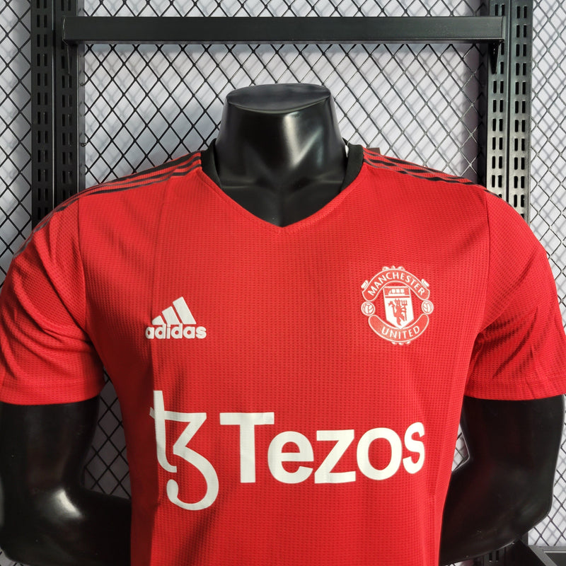 CAMISA VERSÃO PLAYER DO MANCHESTER UNITED 22/23 RED