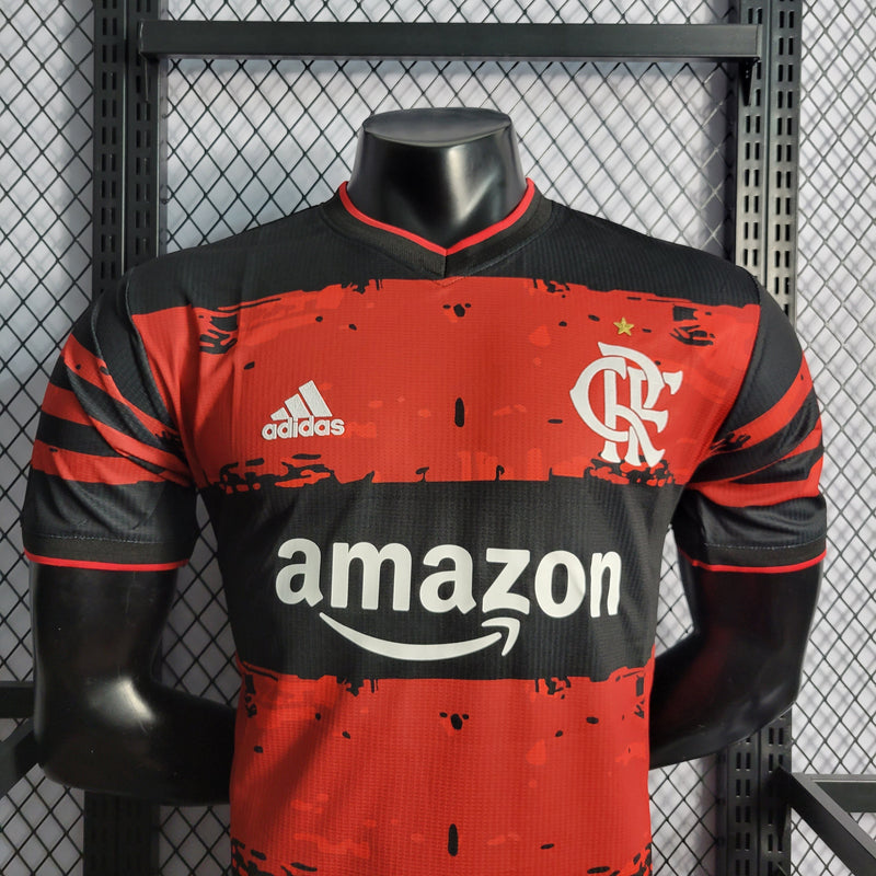 CAMISA VERSÃO PLAYER DO FLAMENGO 22/23 VERMELHO COMEMORATIVA