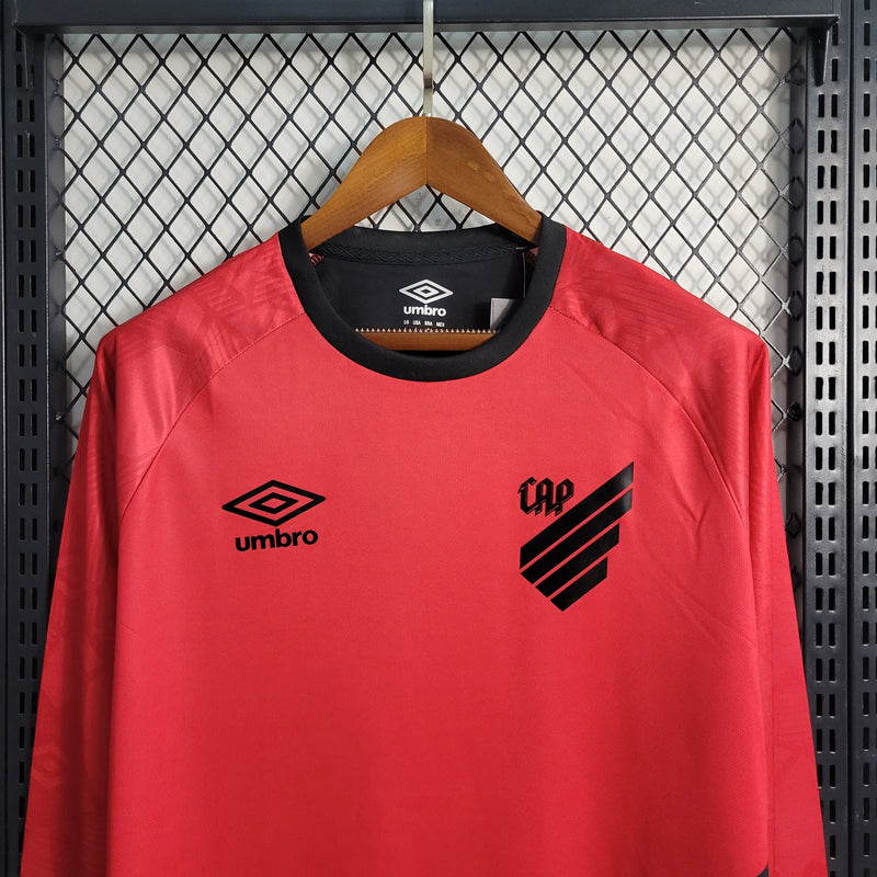 CAMISA MANGA LONGA DO ATLETICO PARANAENSE  23/24 VERMELHO