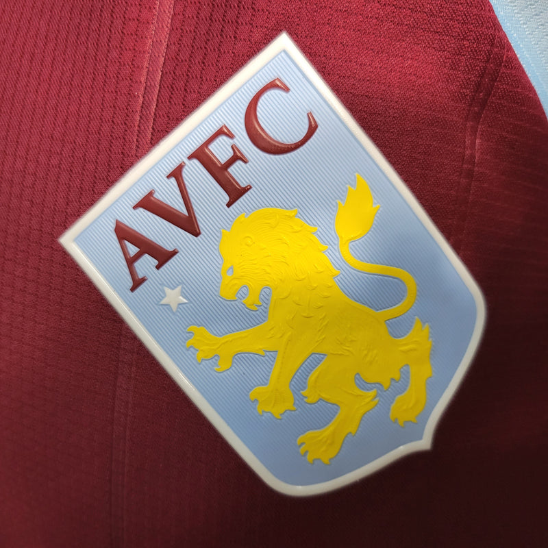 CAMISA VERSÃO PLAYER DO ASTON VILA 22/23 TRADICIONAL